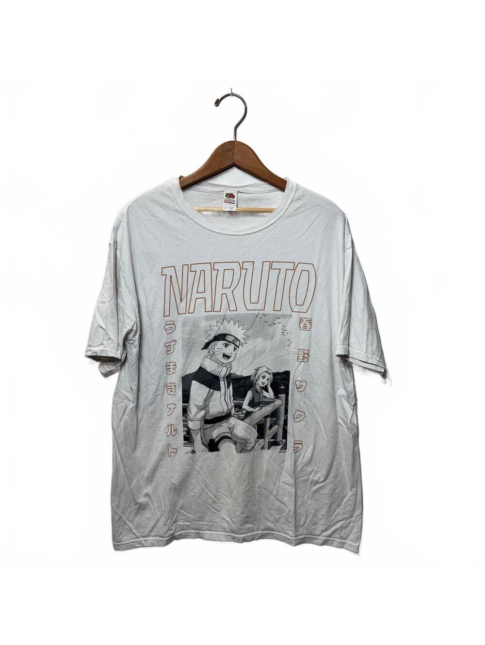 Vintage/Y2K Naruto Anime Graphic Tee Uzumaki Sakura Size L